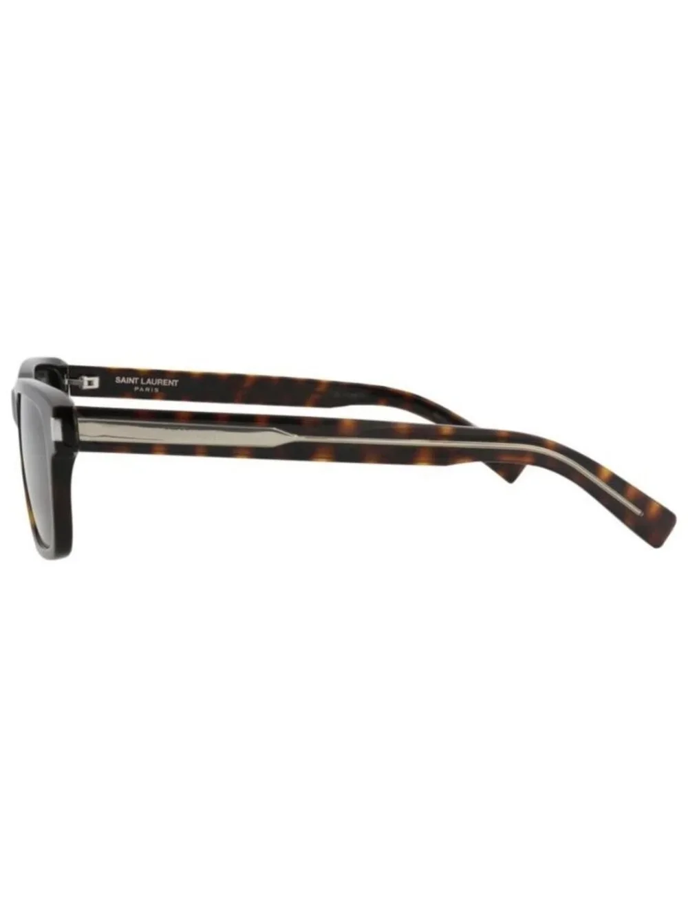 New Saint Laurent Mens Square/Rectangle Havana Crystal Grey Fashion Designer Sun